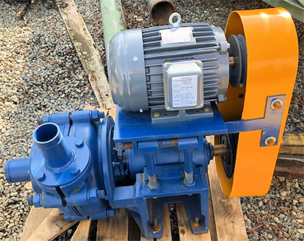 UNUSED 3" x 2-1/2" Horizontal Pump with Unused 5 HP Motor